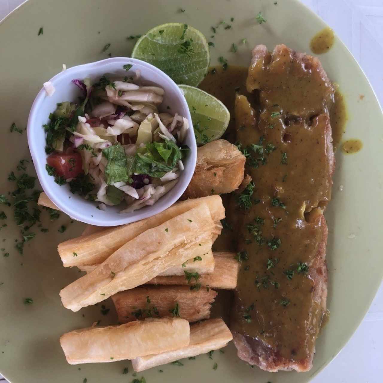 Filete con coco y Curry