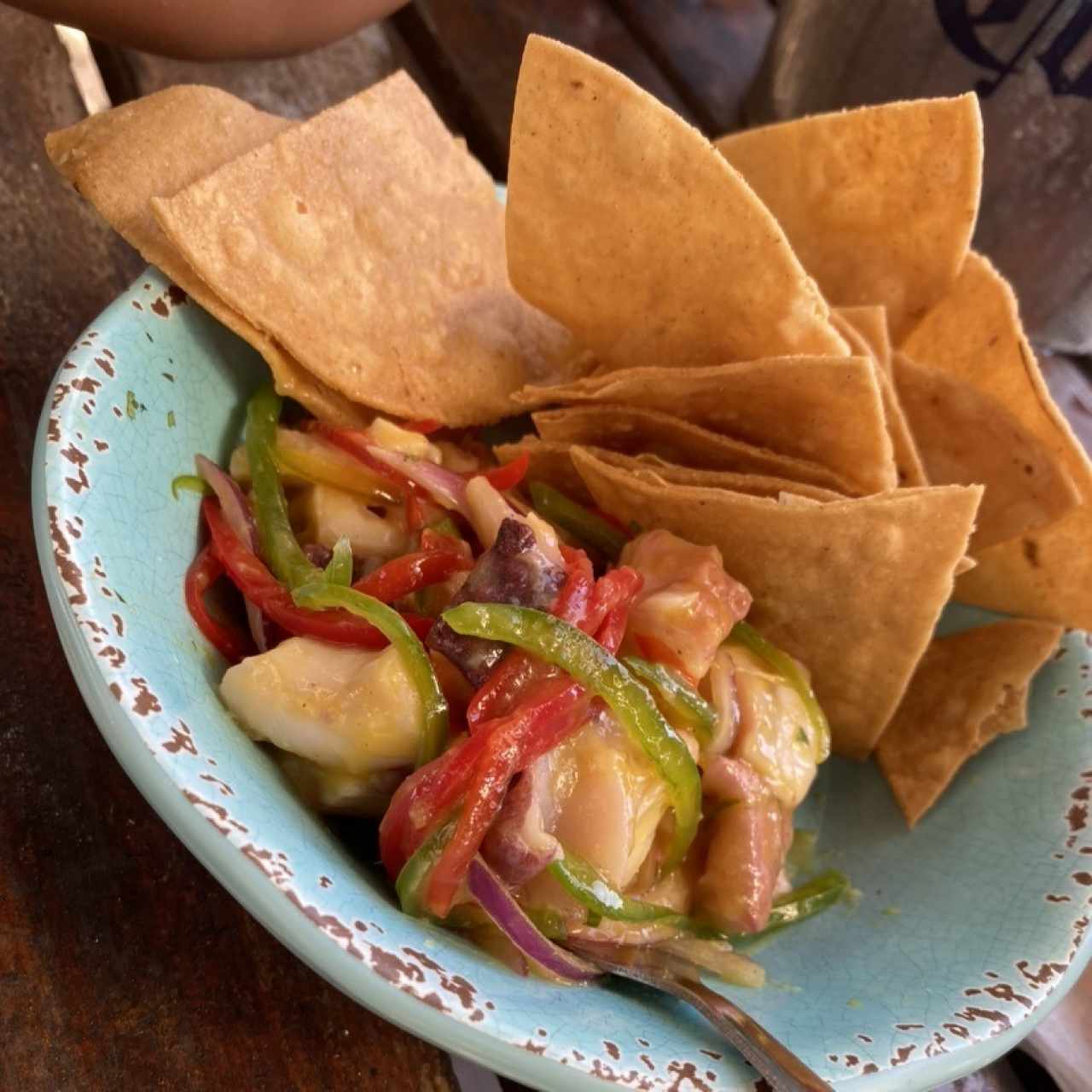 Ceviche de pulpo con mango