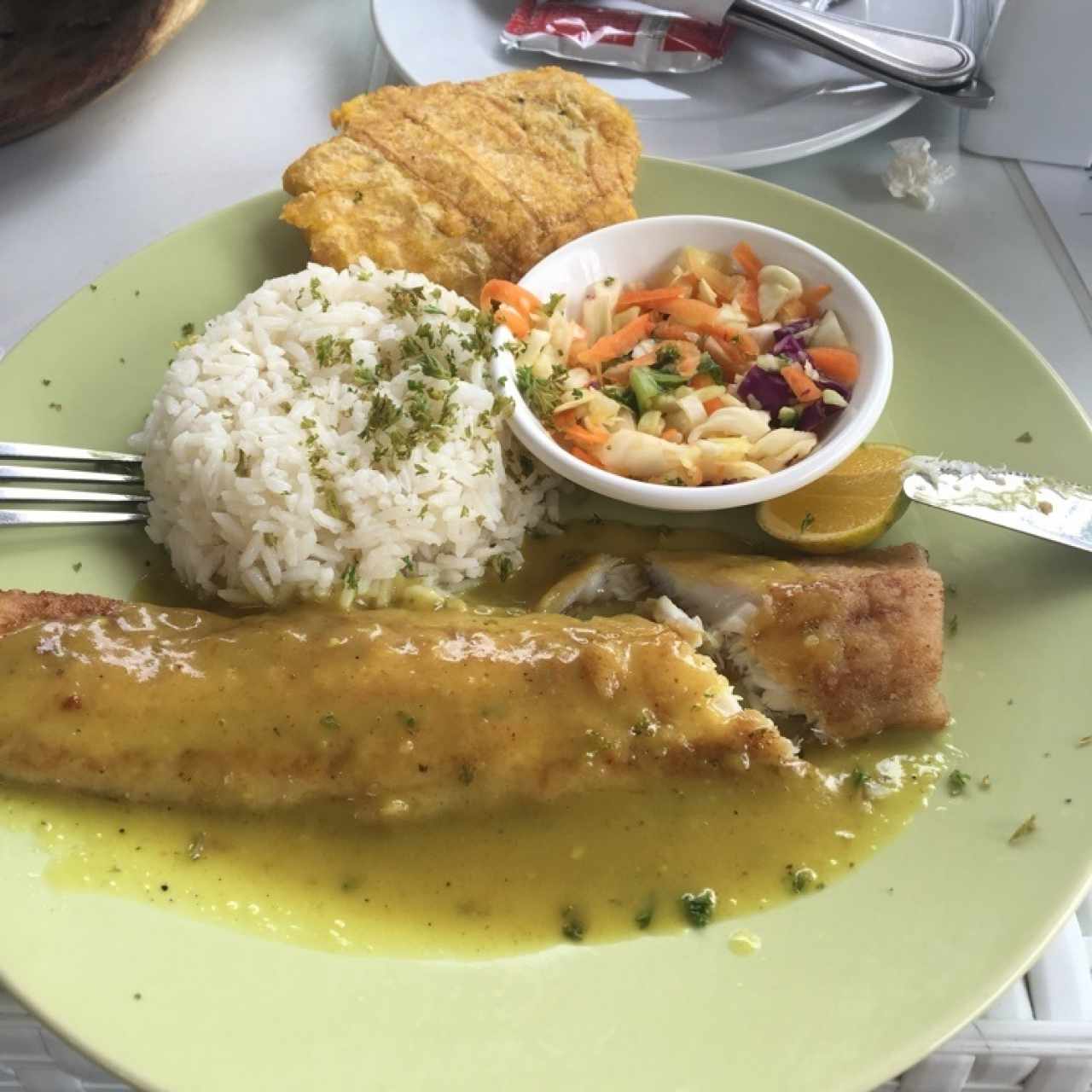 filete pescado con curry 