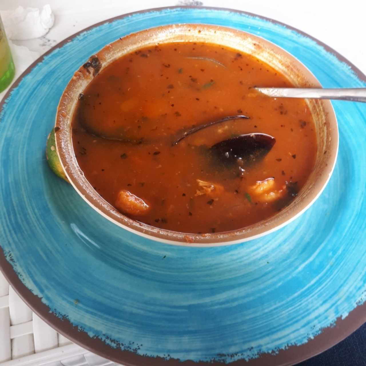 sopa de mariscos - sábados y domingos 