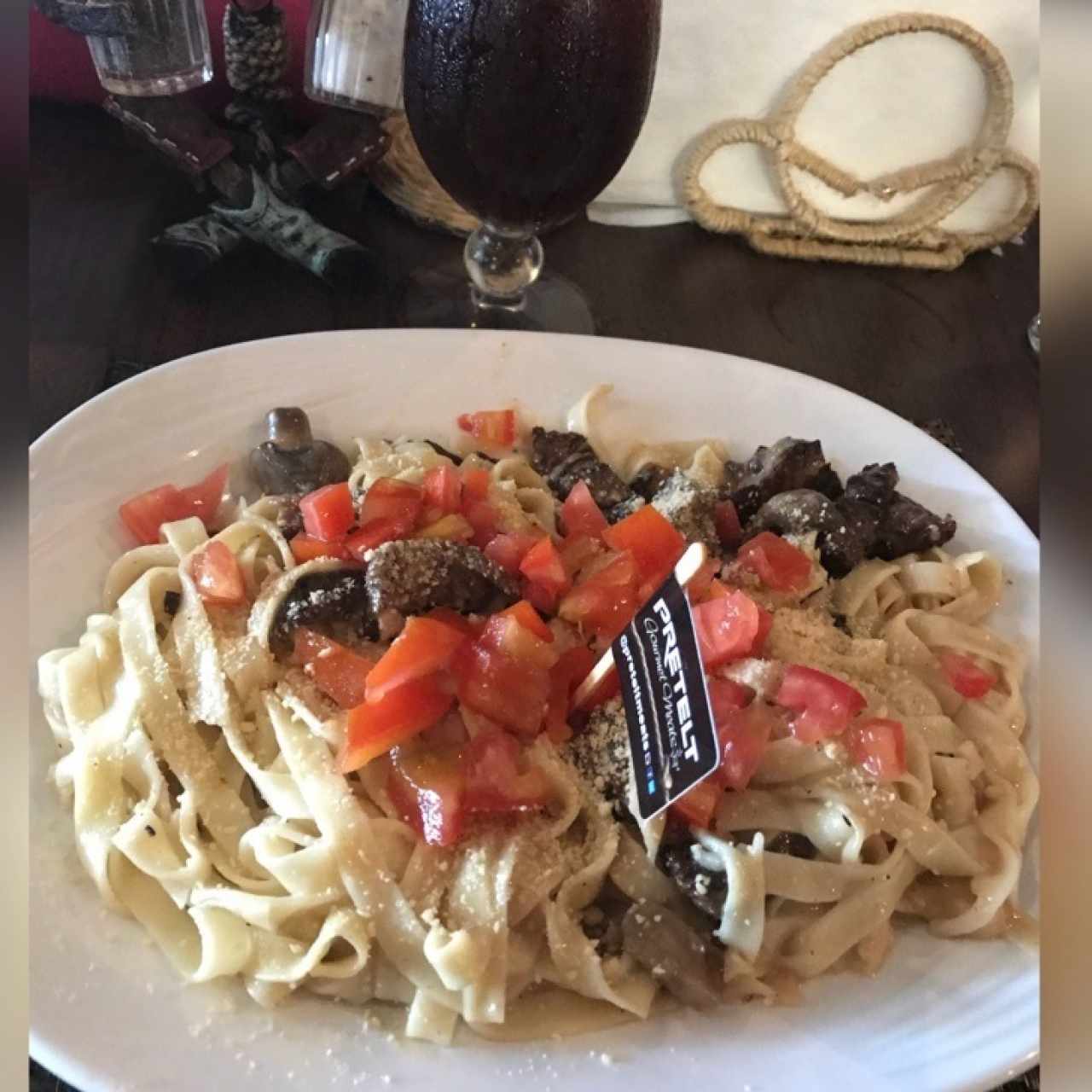 fettucini steak