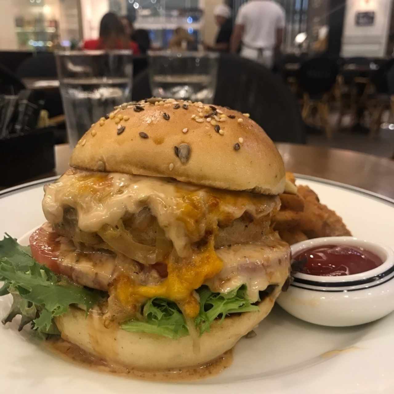 hamburguesa de pollo