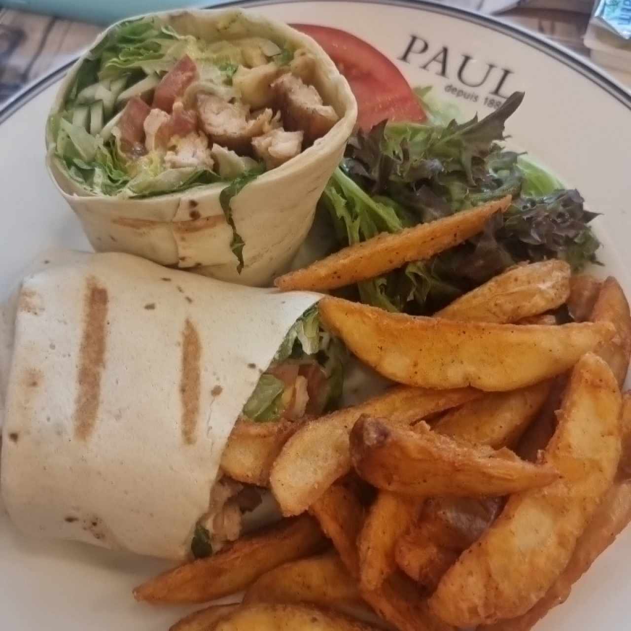 wrap de pollo