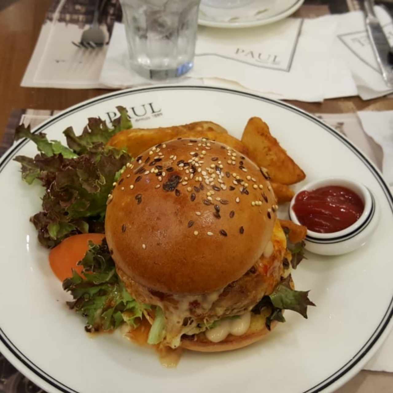 hamburguesa de pechuga de pollo