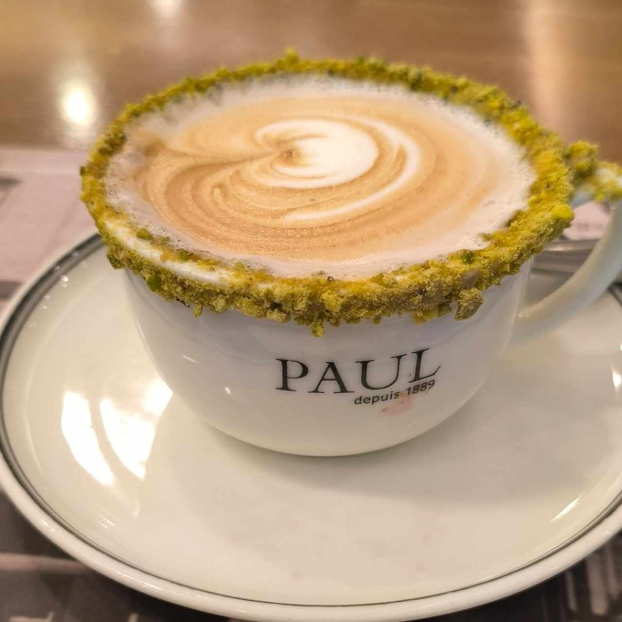 capuccino de pistacho