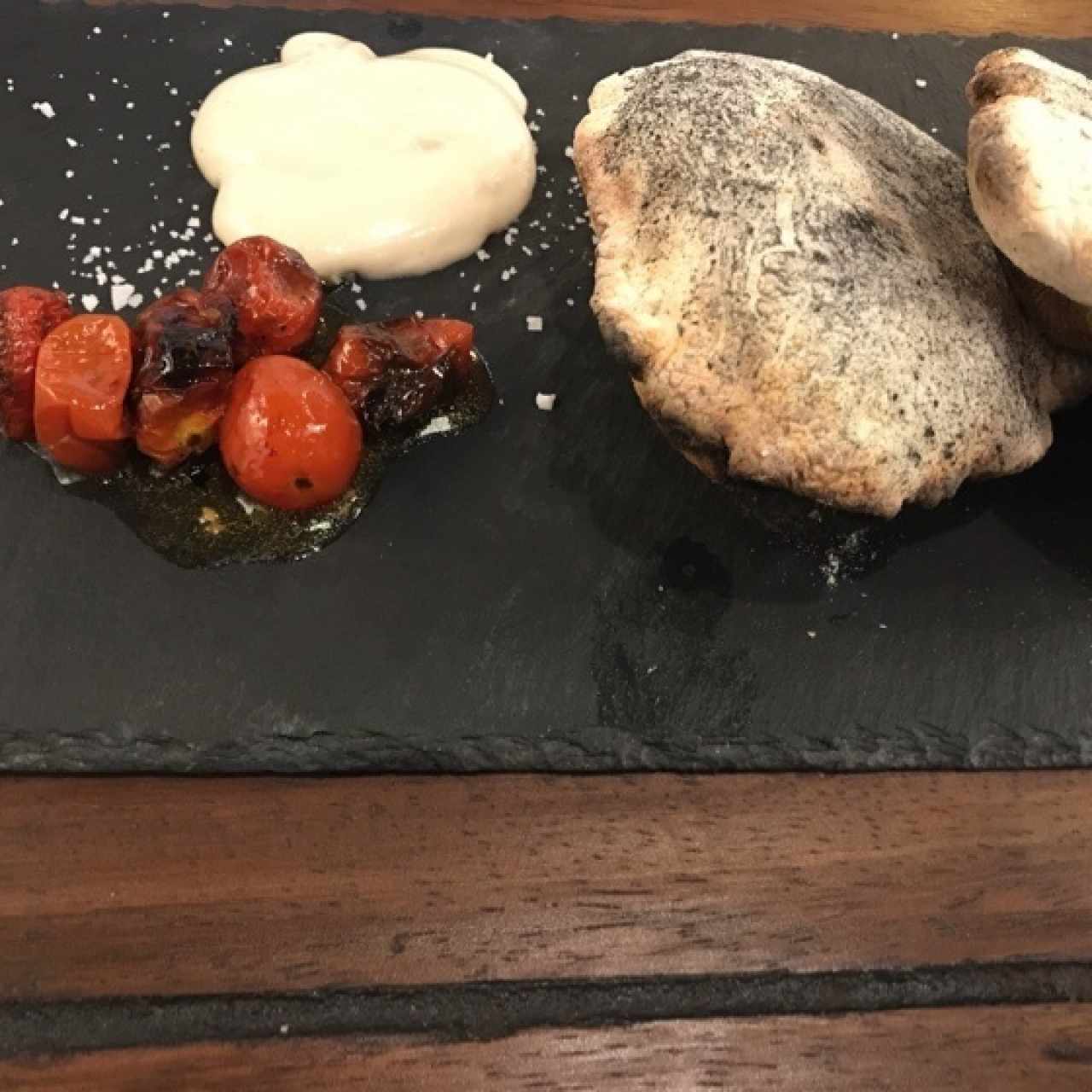 hummus con pan pita