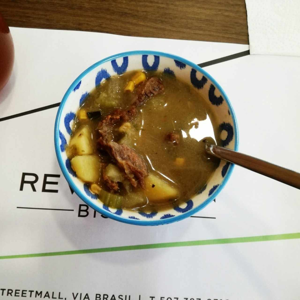 sopa de res (menu del dia)