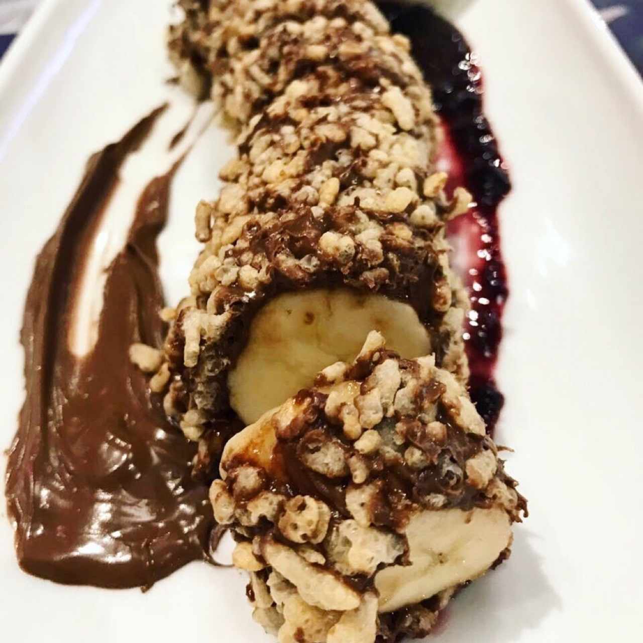 roll de nutella y banana