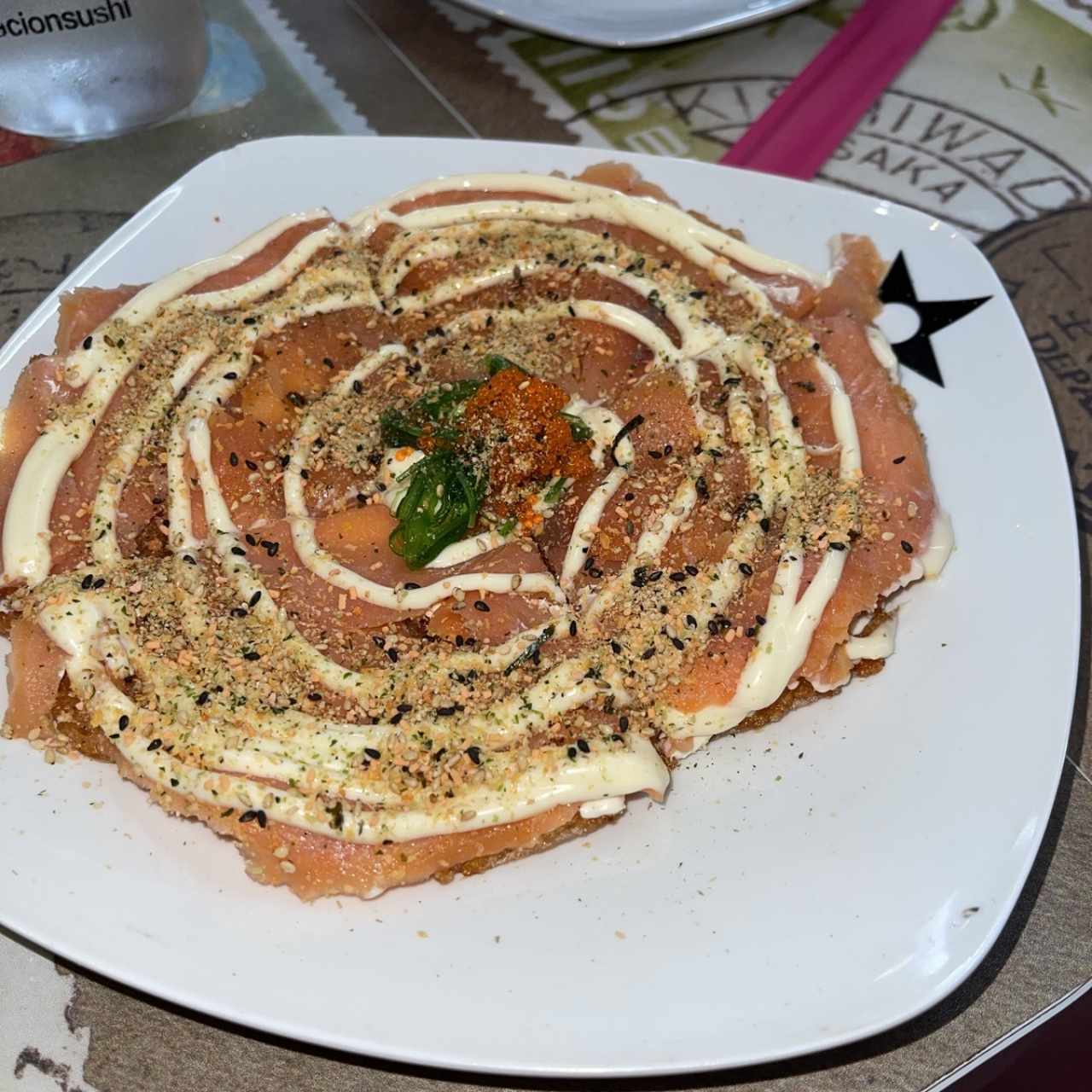 Pizza de Sushi de Salmón