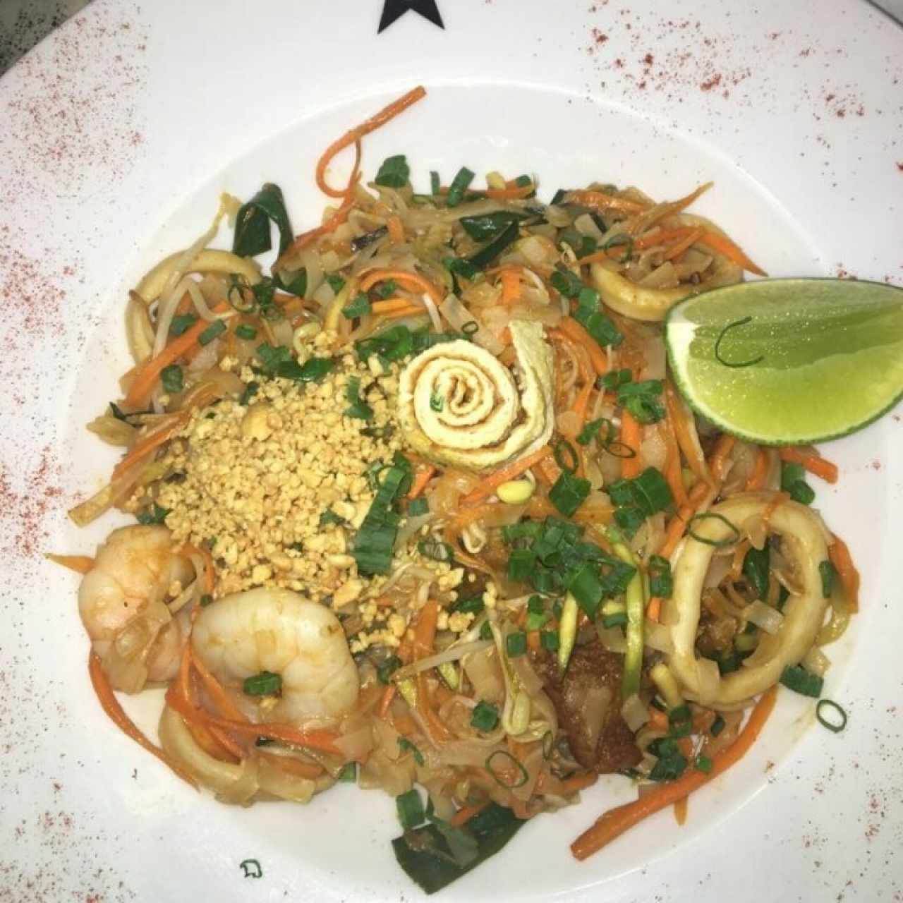 Pad thai de mariscos