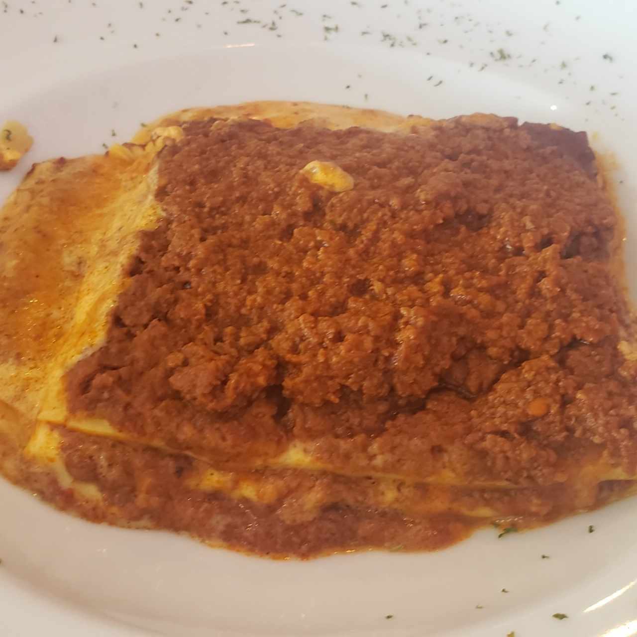 lasagna boloñesa
