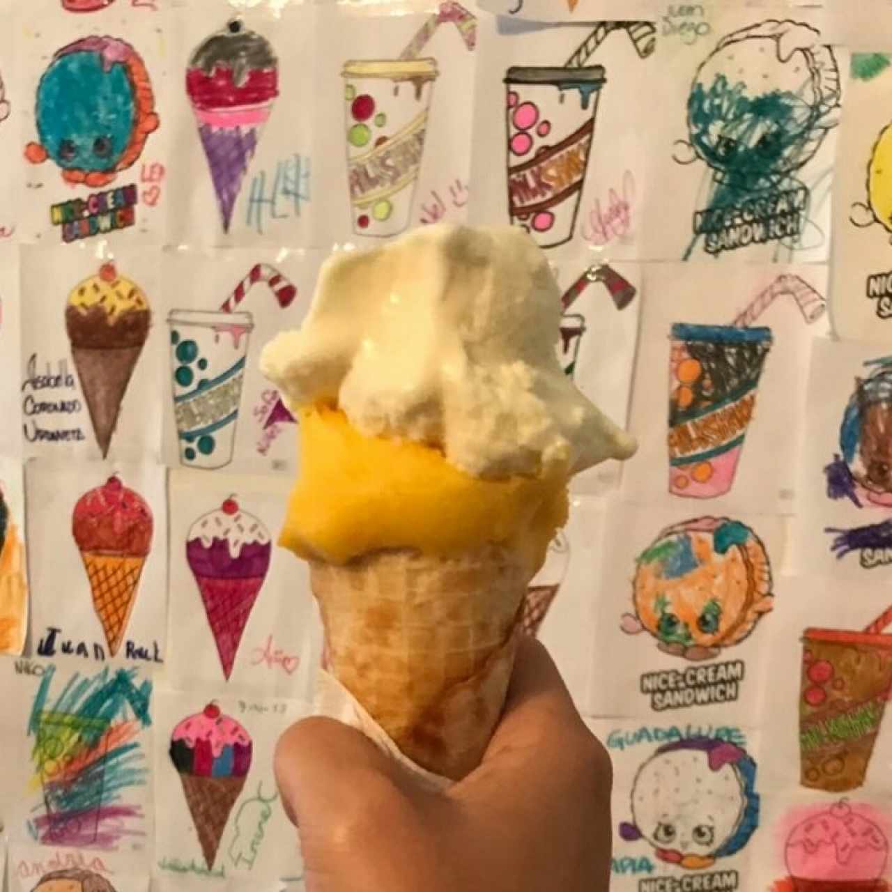 helado de maracuya y coco