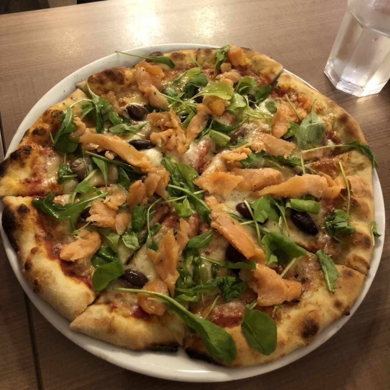 Pizza de salmón