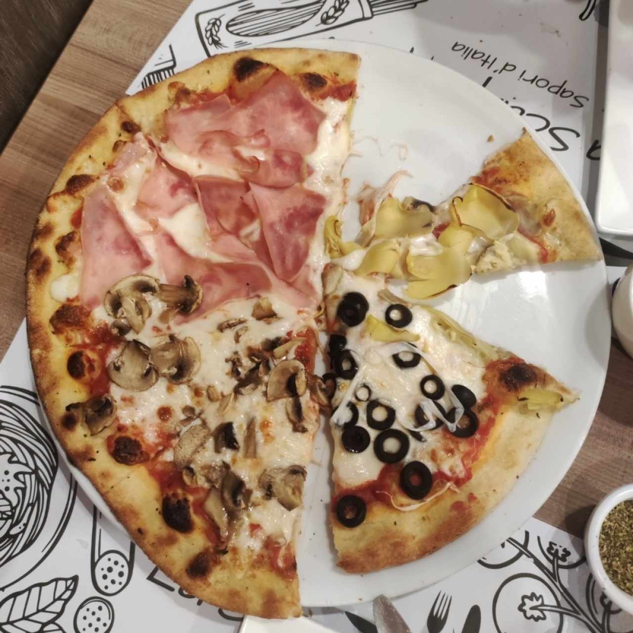 Pizza 4 estaciones 