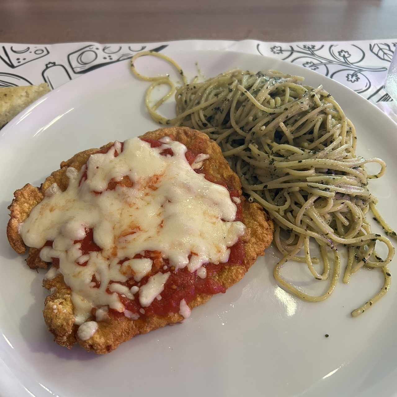 Milanesa a la parmesana 