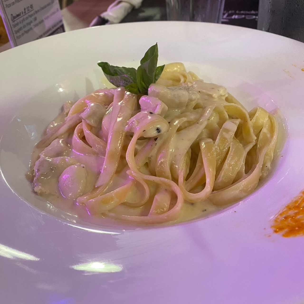 Fettuccini en salsa Alfredo