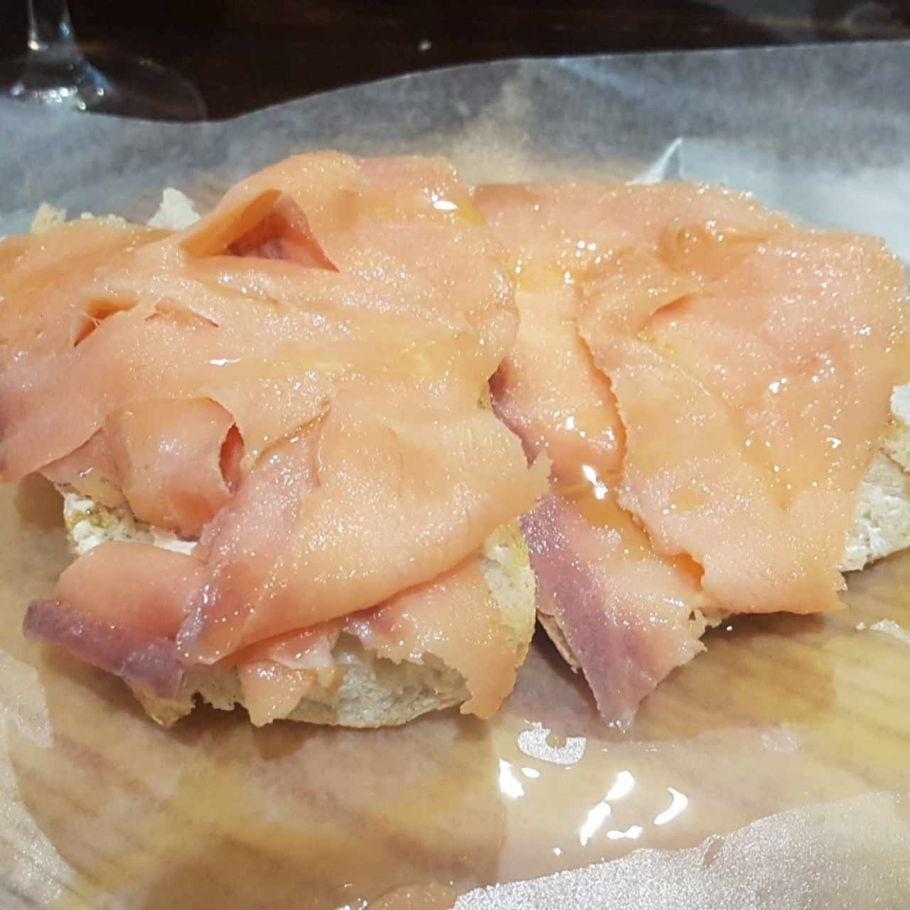 Tosta de salmón 