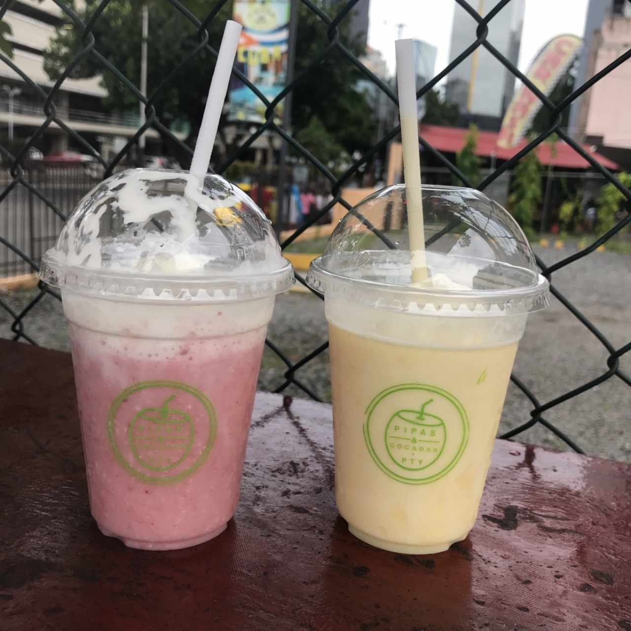 fresa cocada y piña cocada