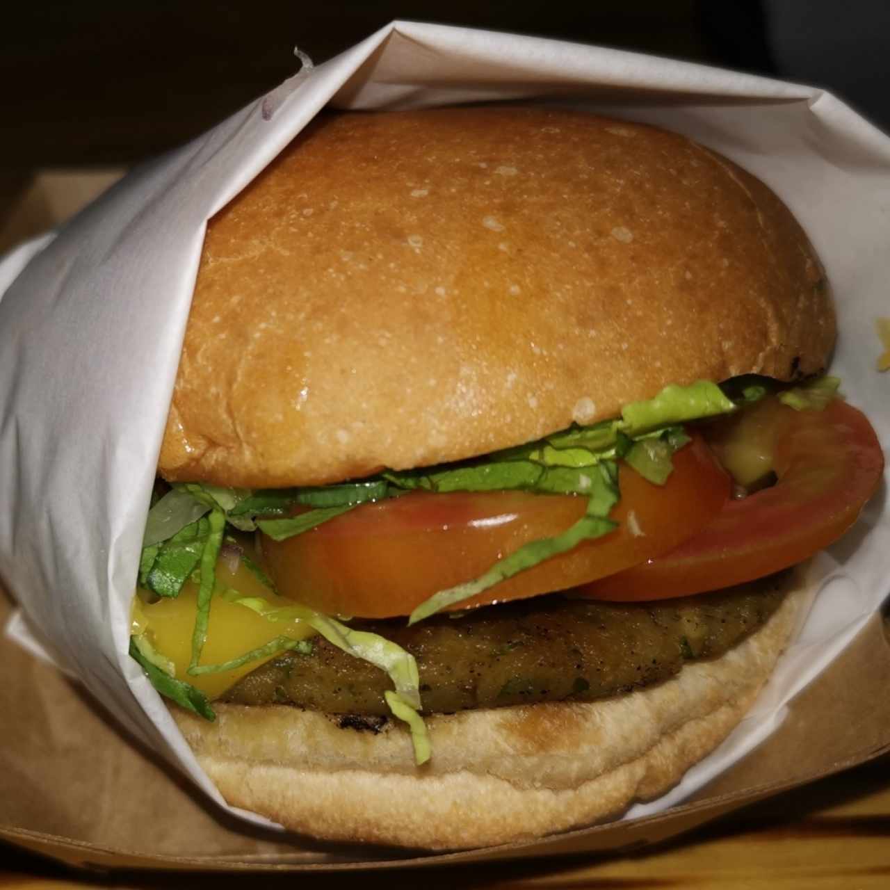 Hamburguesa vegetariana 