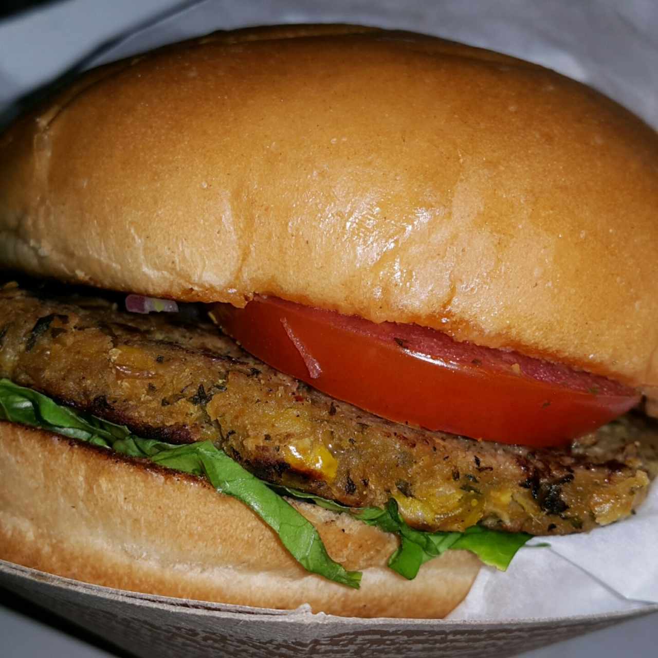 Vegan burger de guandú