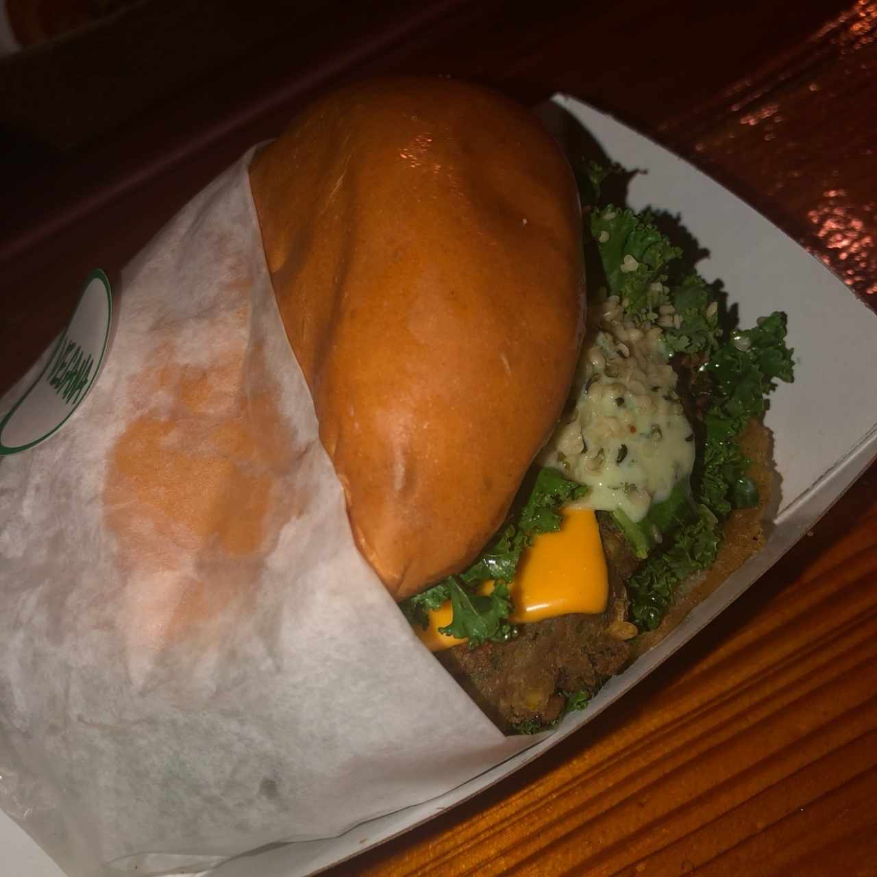 Hemp n' Kale veggie burger