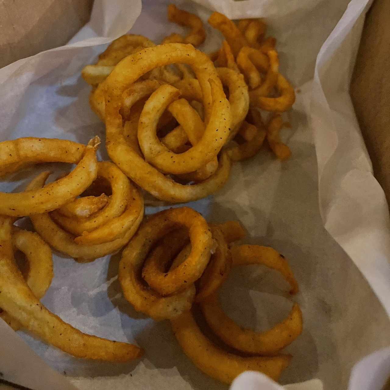 Curly fries box 