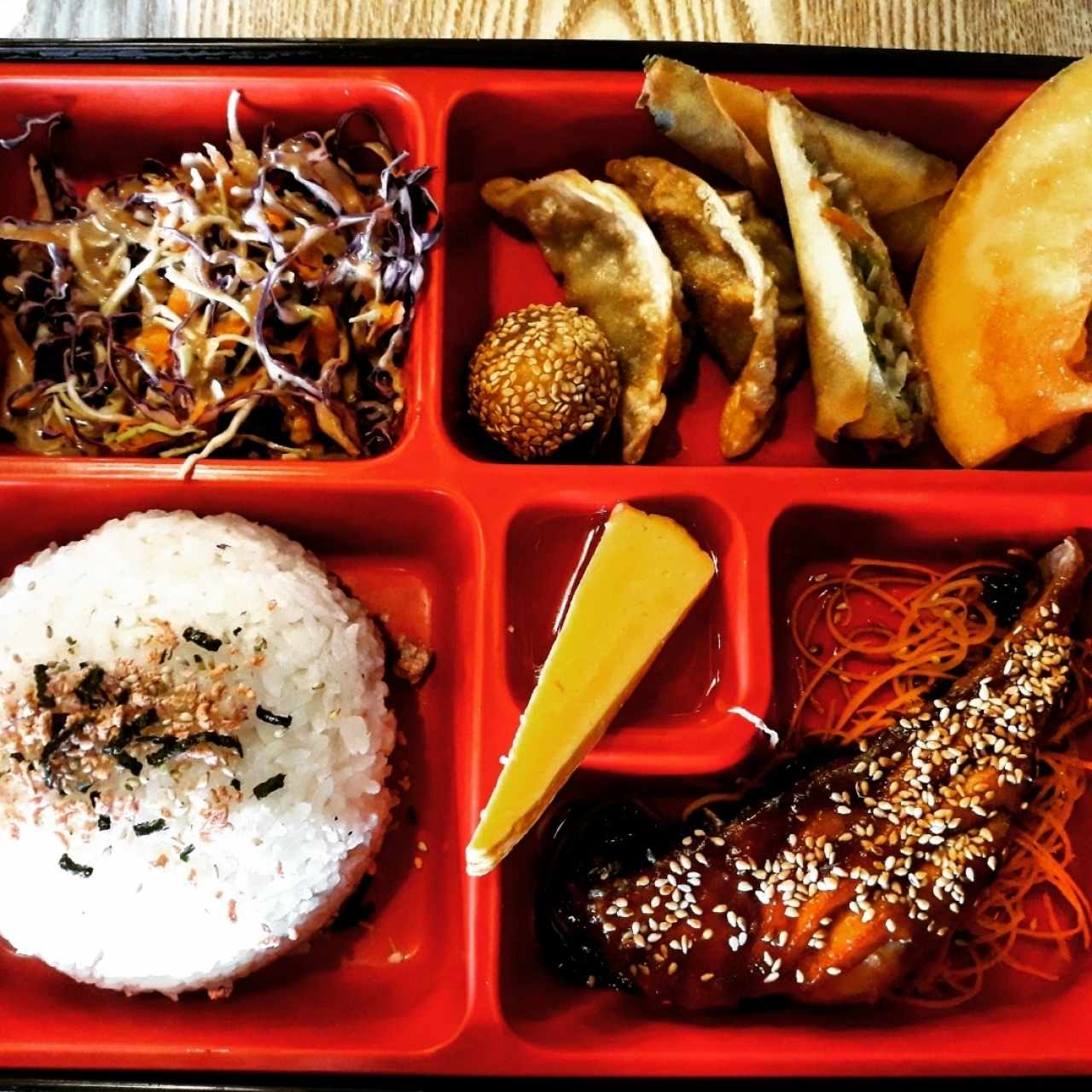 Teriyaki Salmon Set (bento box)