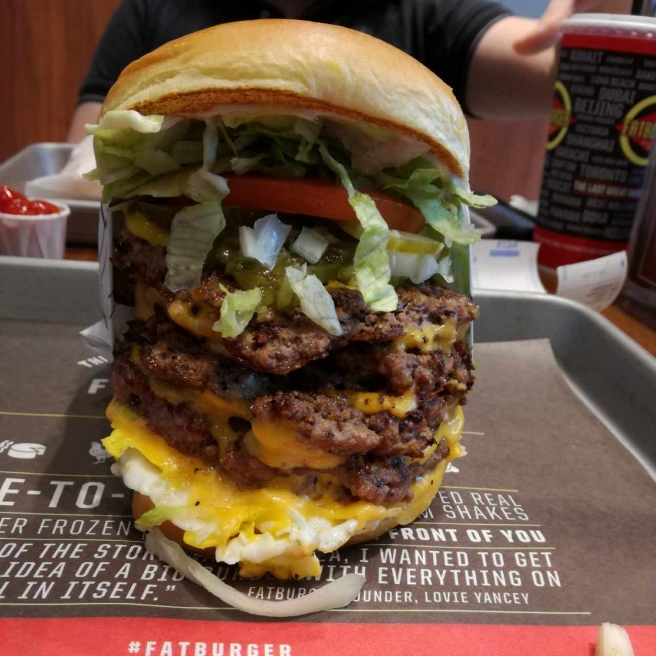The Fatburger - Quad Burger