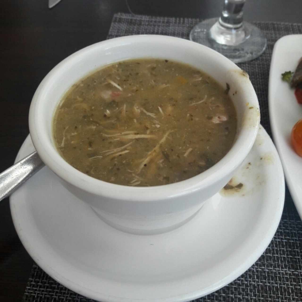 Sopa del día, parte de los 5 complementos