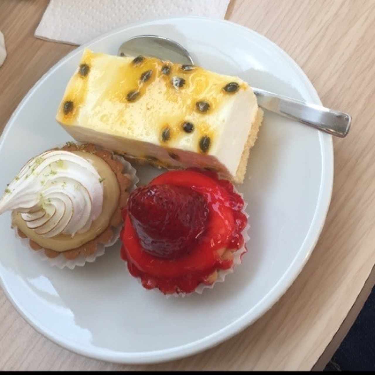 Pie de limon 🍋, Mouse de parchita y tartaleta de fresa 🍓