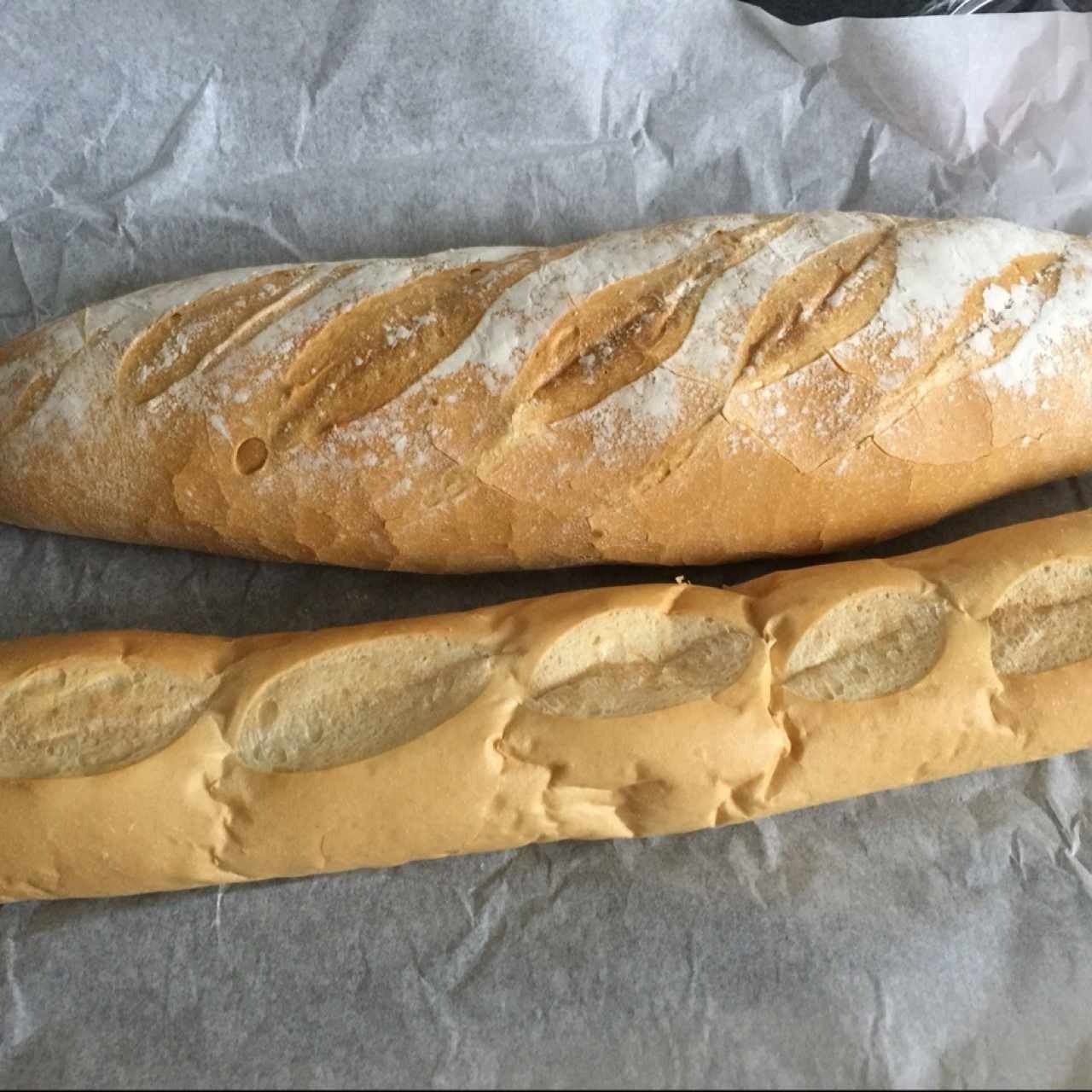 pan campesino y baguet