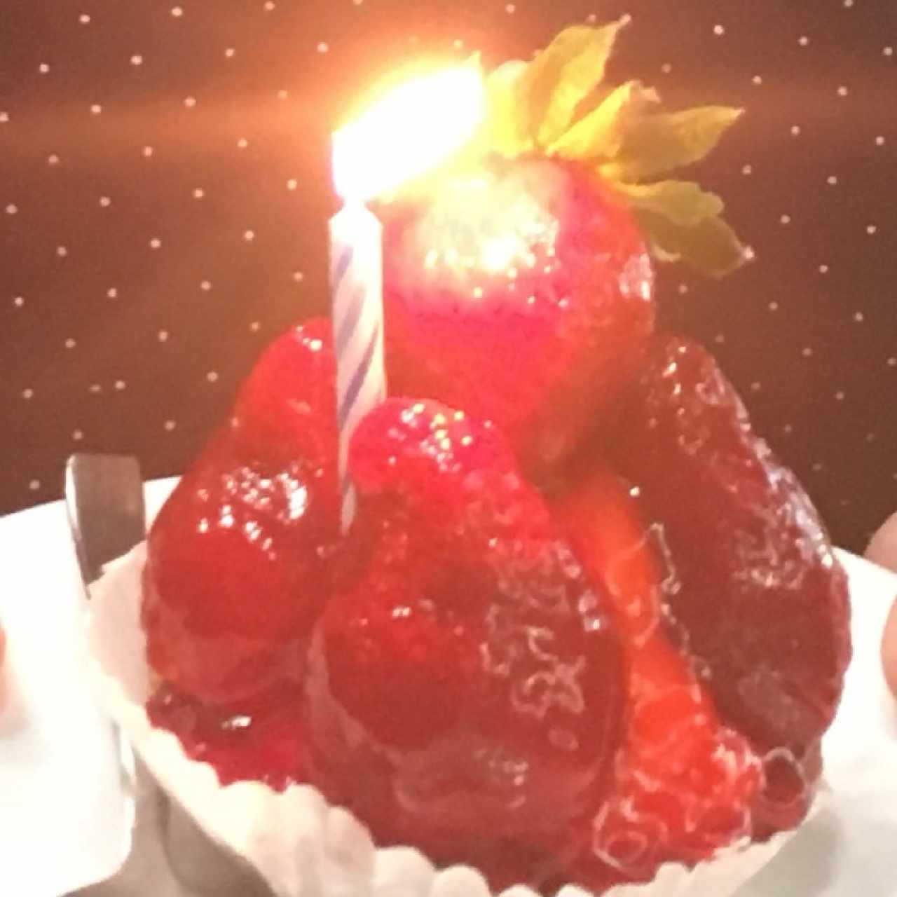 cake de fresa