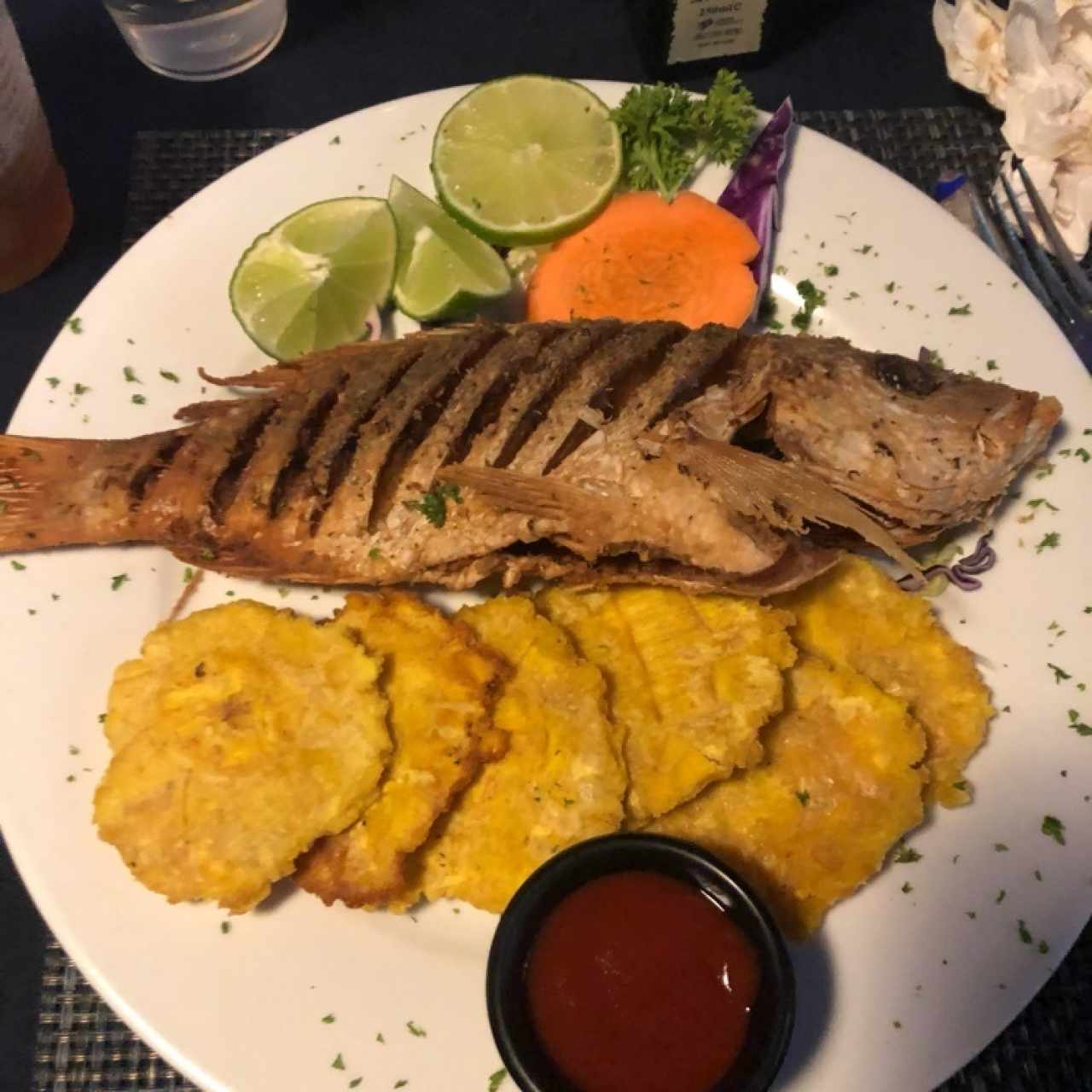 Pargo frito