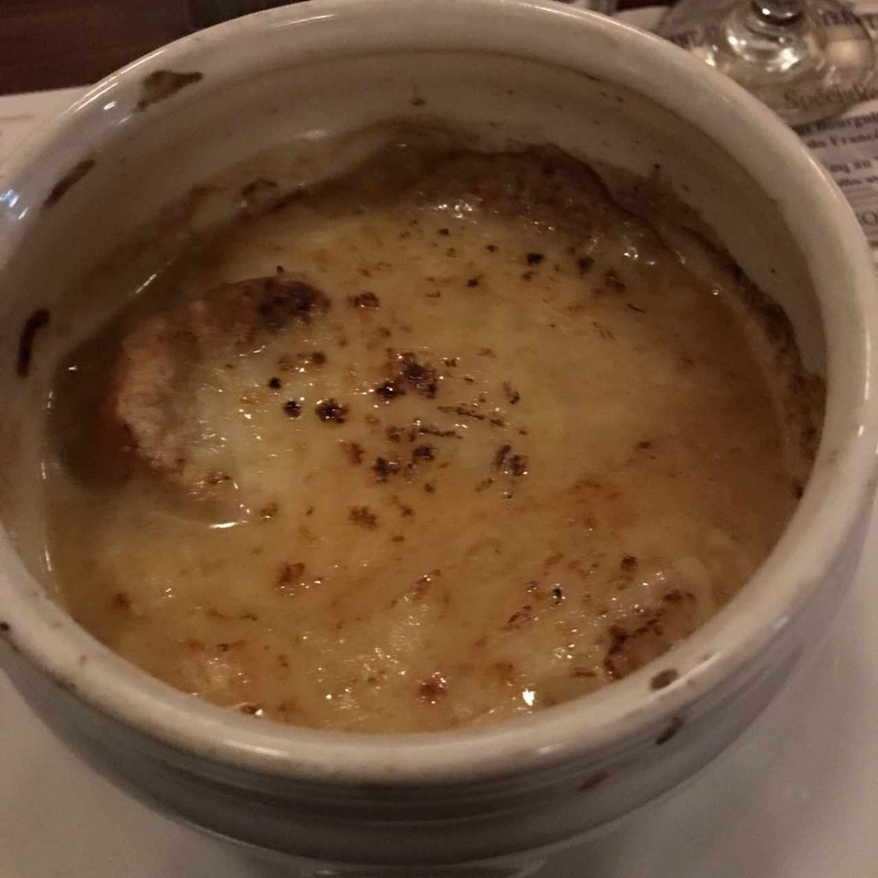 onion soup gratinée