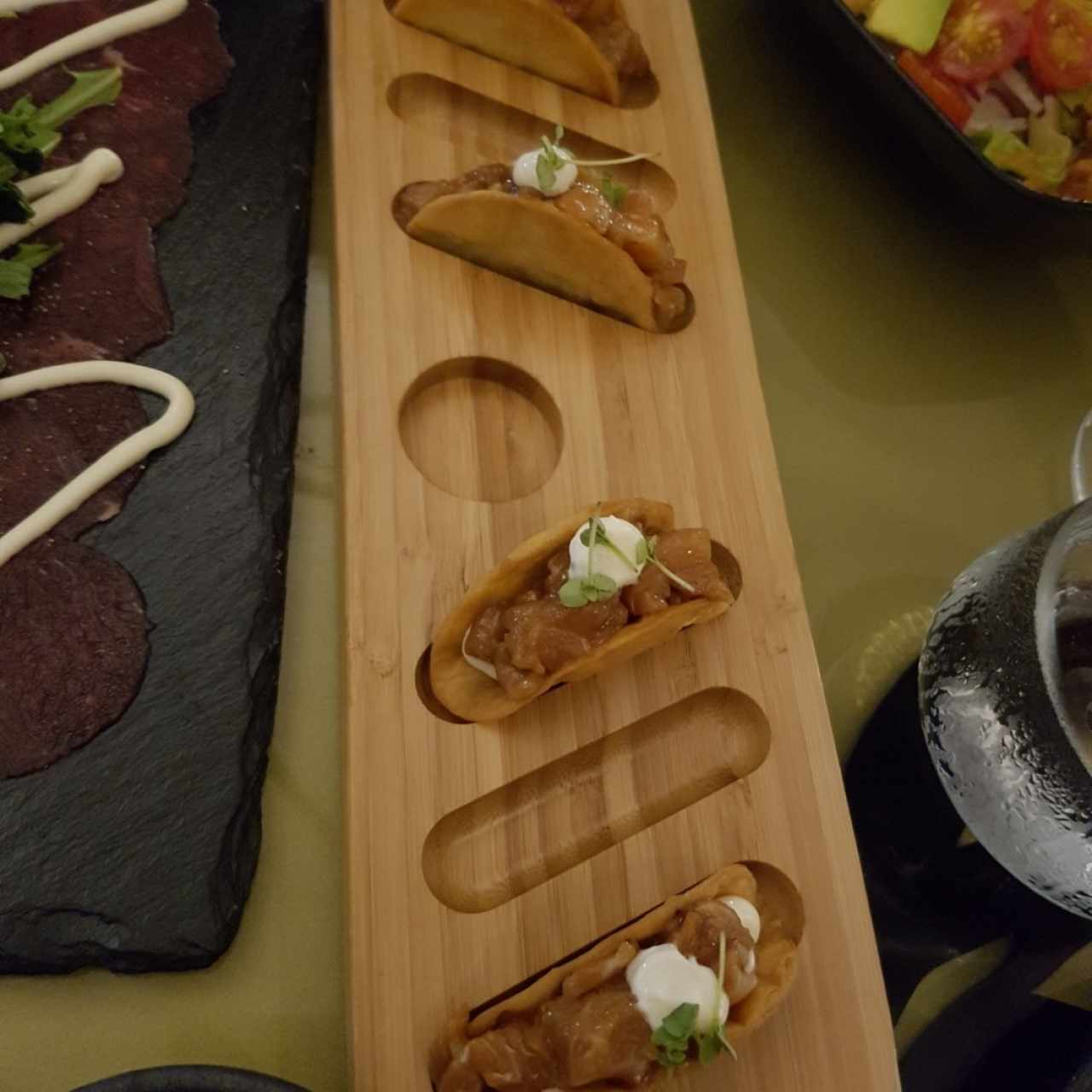 salmón tacos