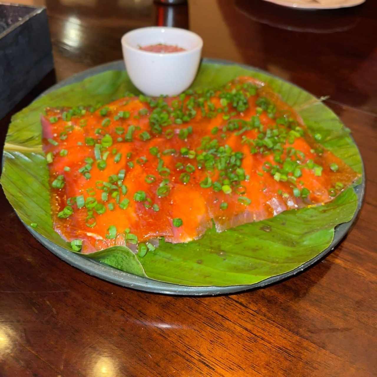 Carpaccio de Yuca y Atún