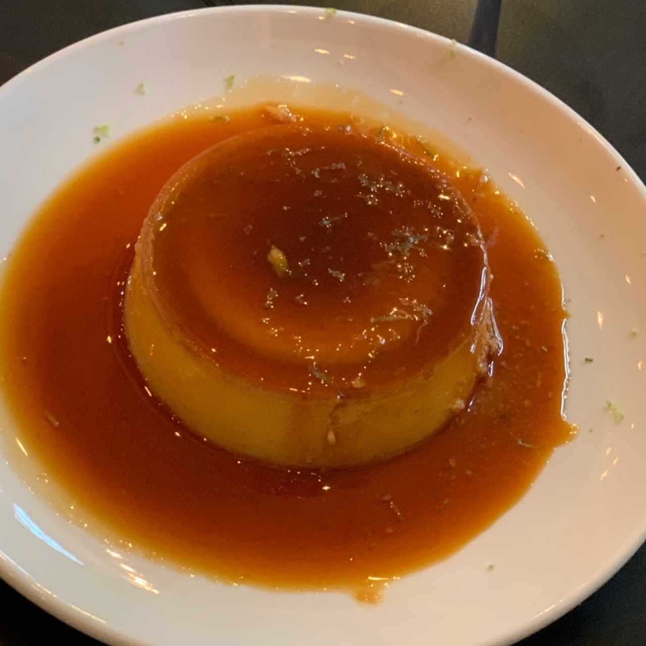 Flan de la casa