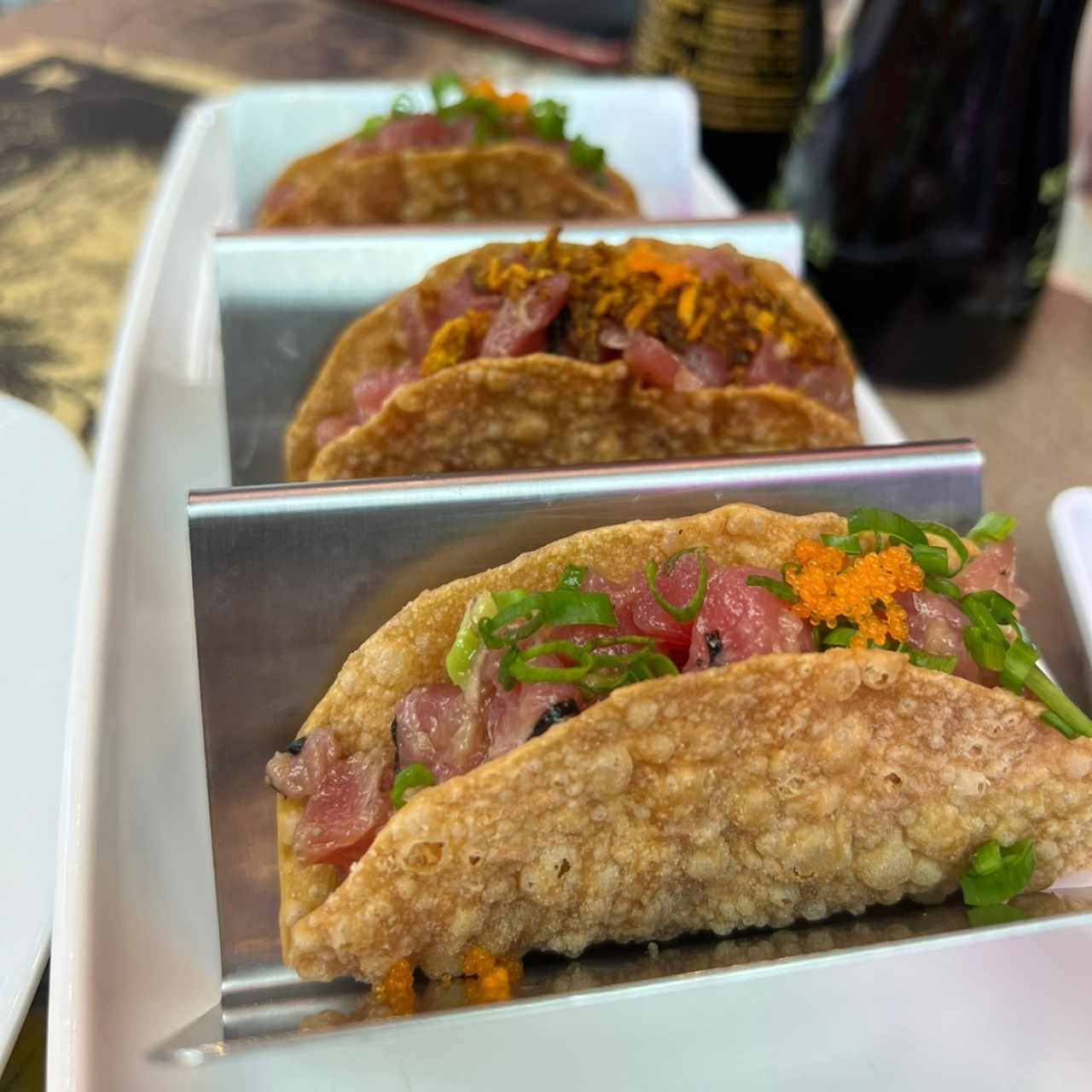 Tuna Tartar Tacos