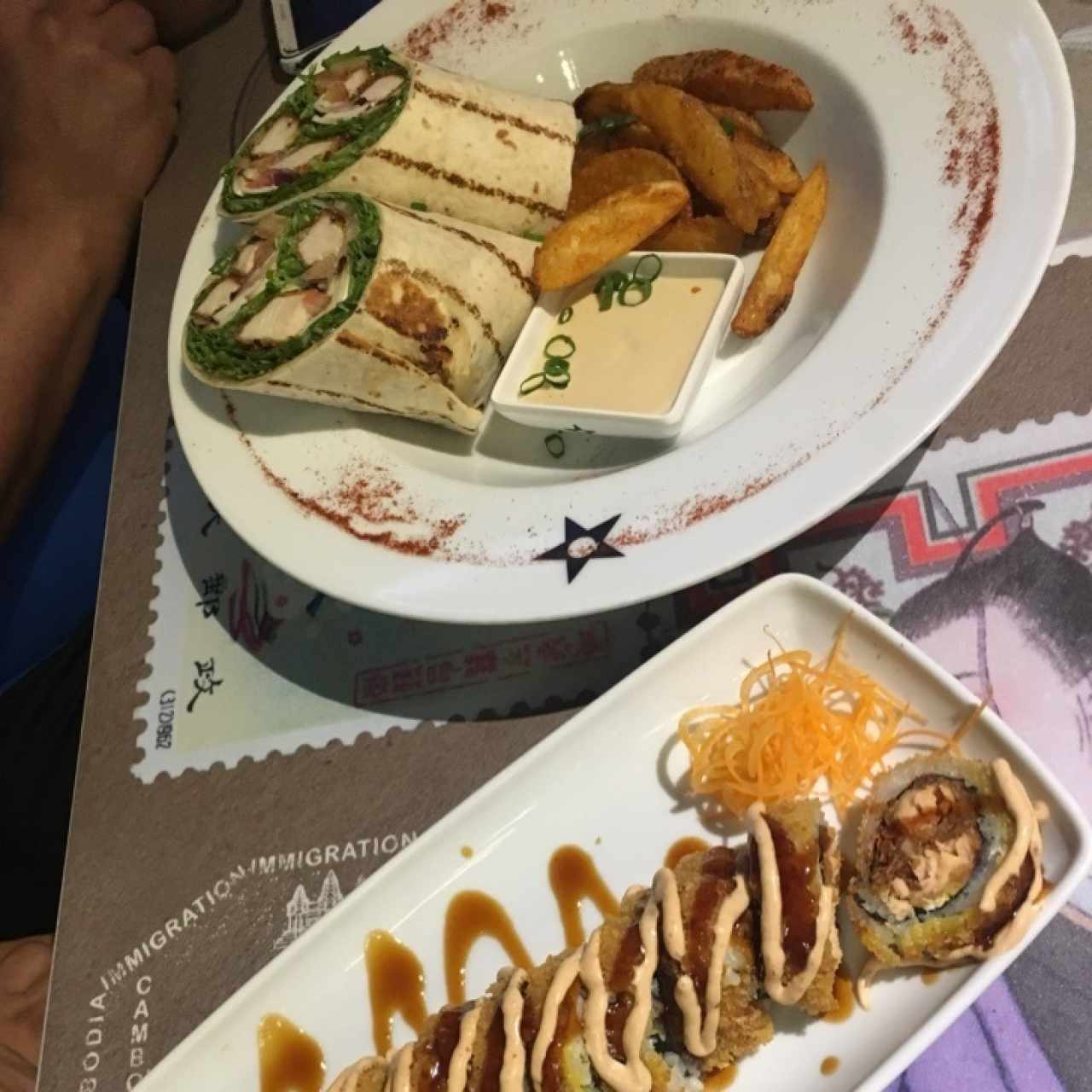 sushi sensacion y grap de pollo