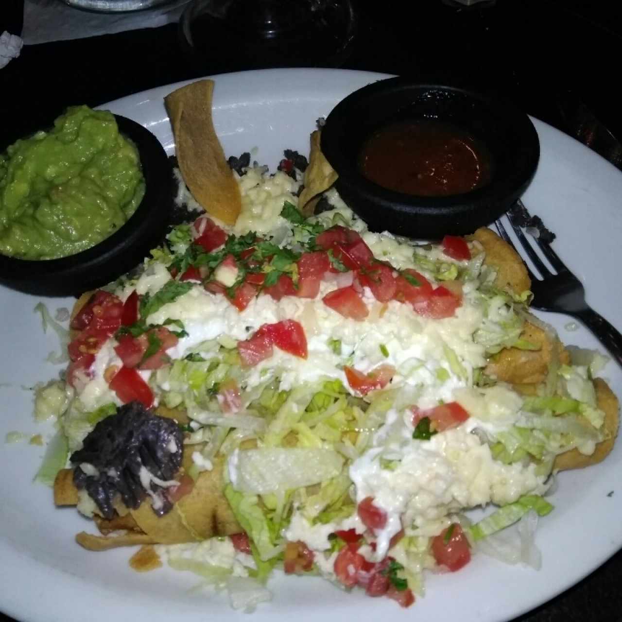 flautas de pollo y carne