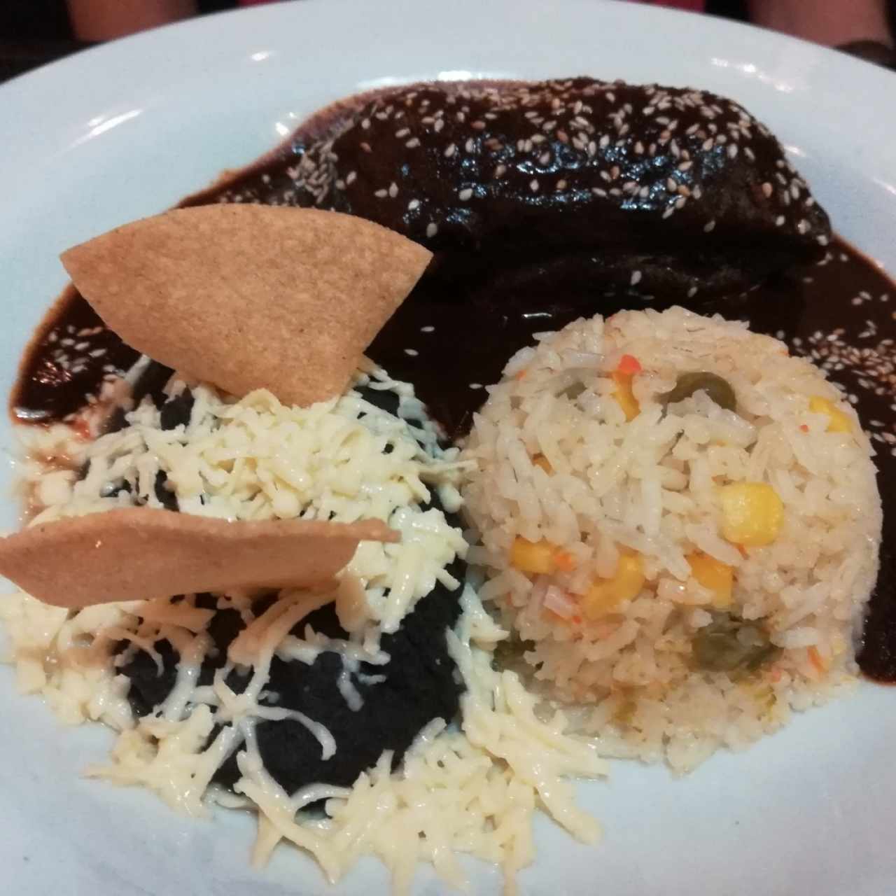 pollo en mole