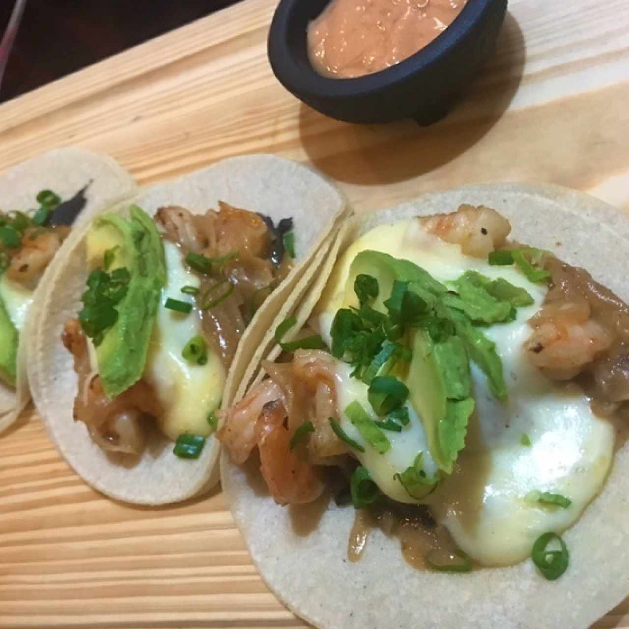 tacos con langostinos 😍