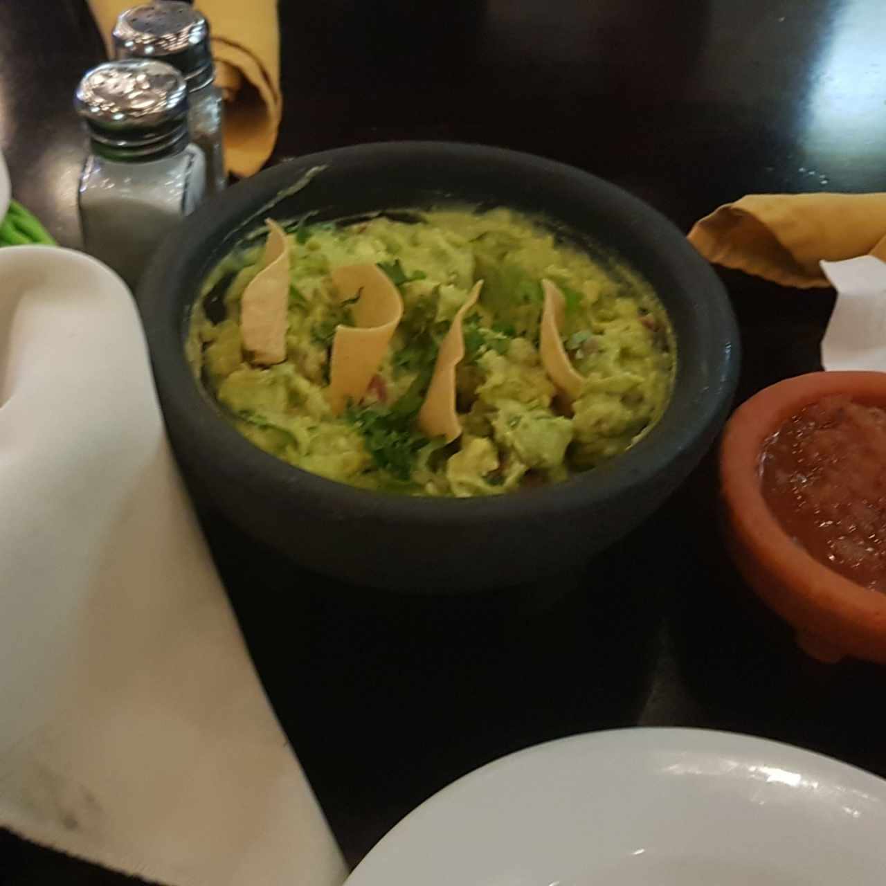 Guacamole con salsa freca de tomates