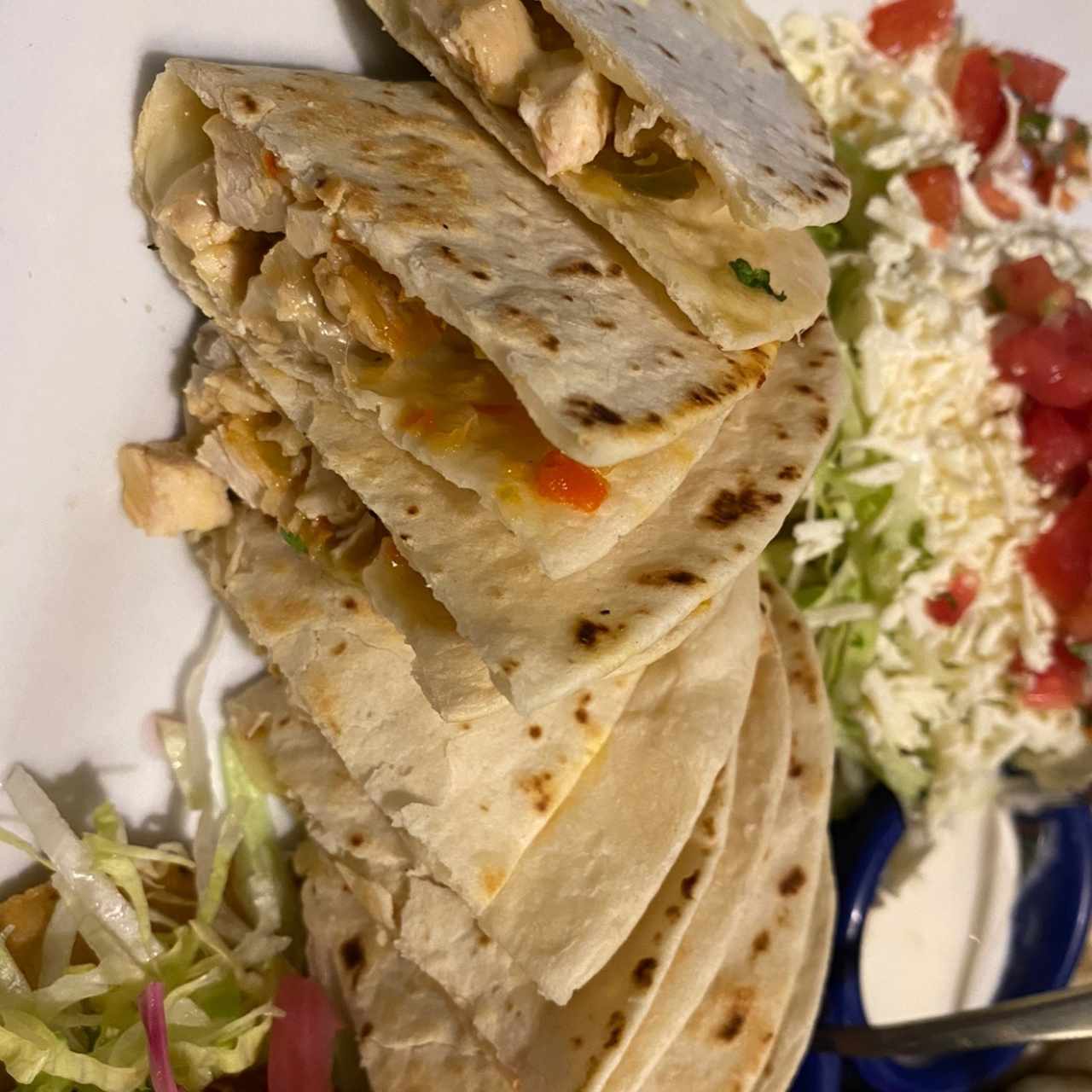 Quesadillas con pollo