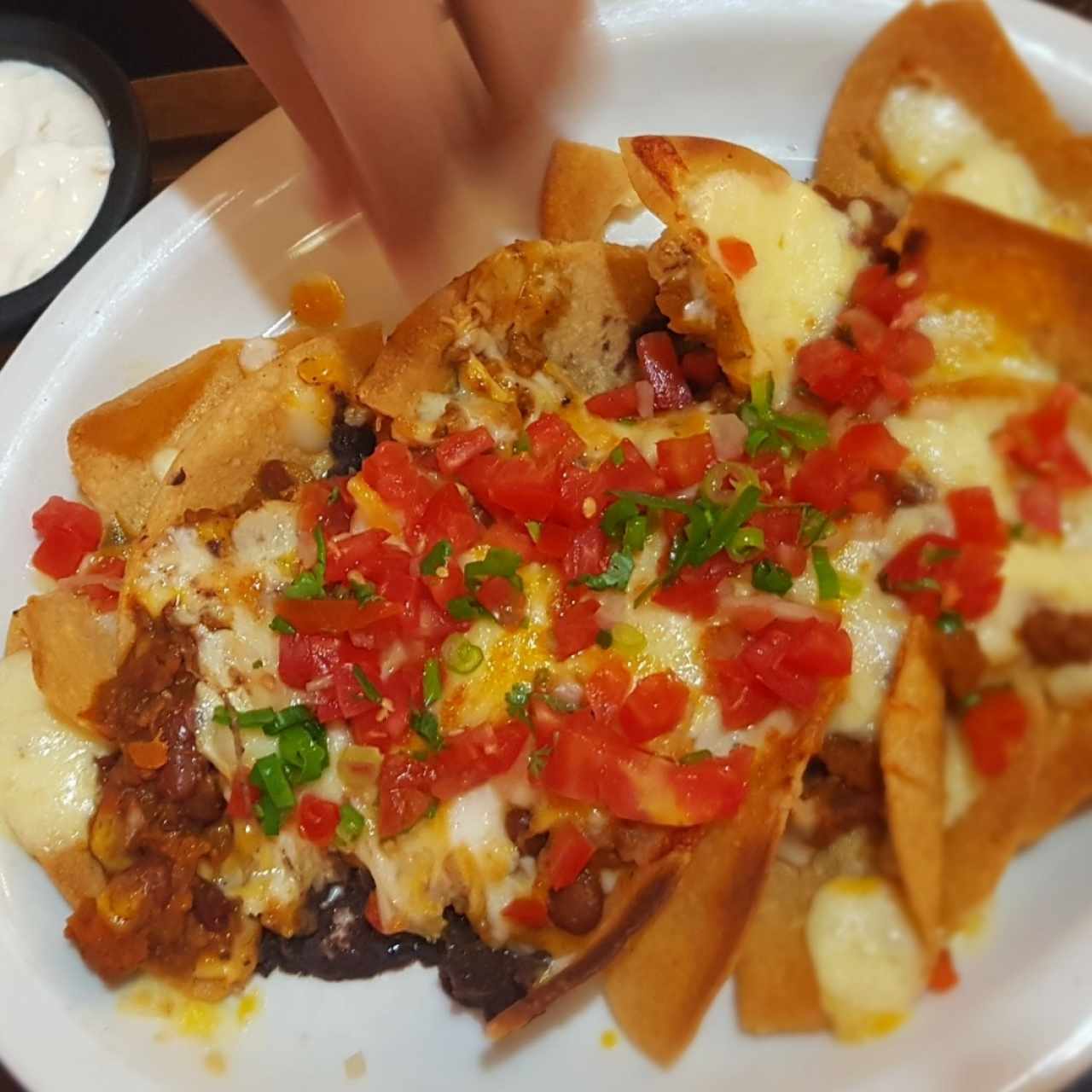 nachos con chili con carne 