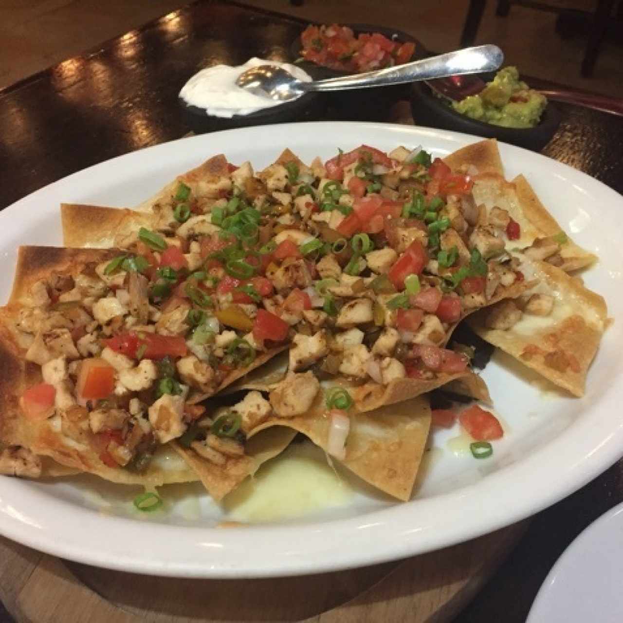 Nachos con pollo