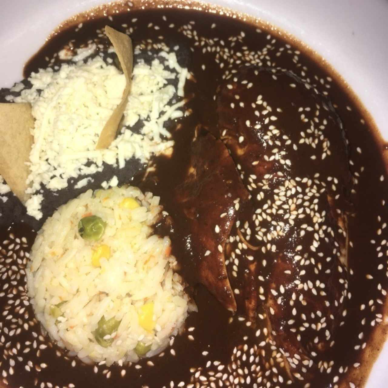 pollo en mole oaxaca