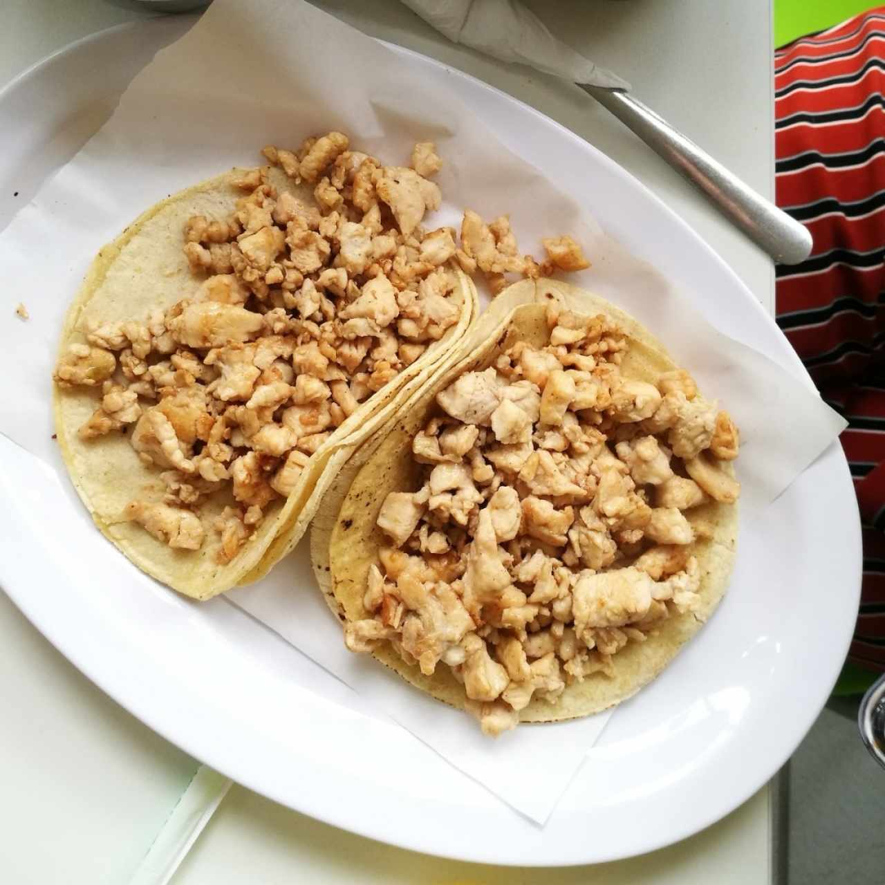 Tacos de Pollo (sin queso)