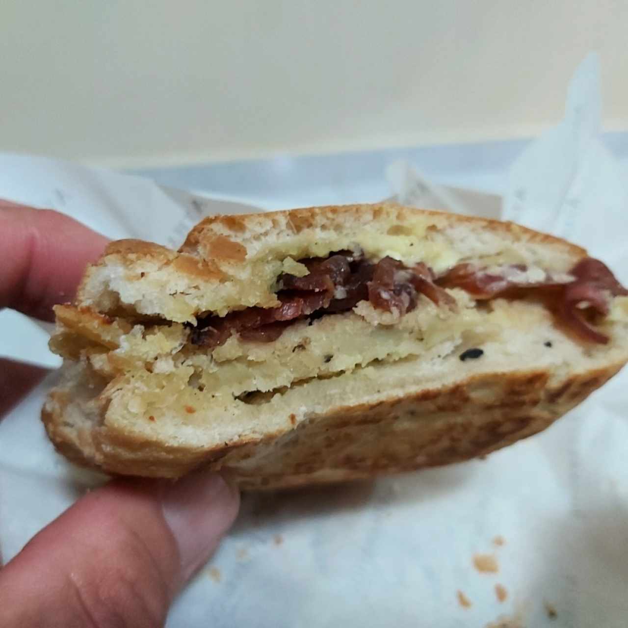 sándwich de jamón ahumado 