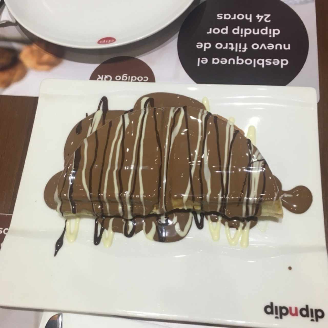 Waffle con Chocolate